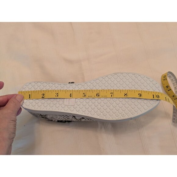 Womens Aqua College Waterproof Sneakers Snake Print High-Top Side Zipper Sz 8.5 - Picture 10 of 13